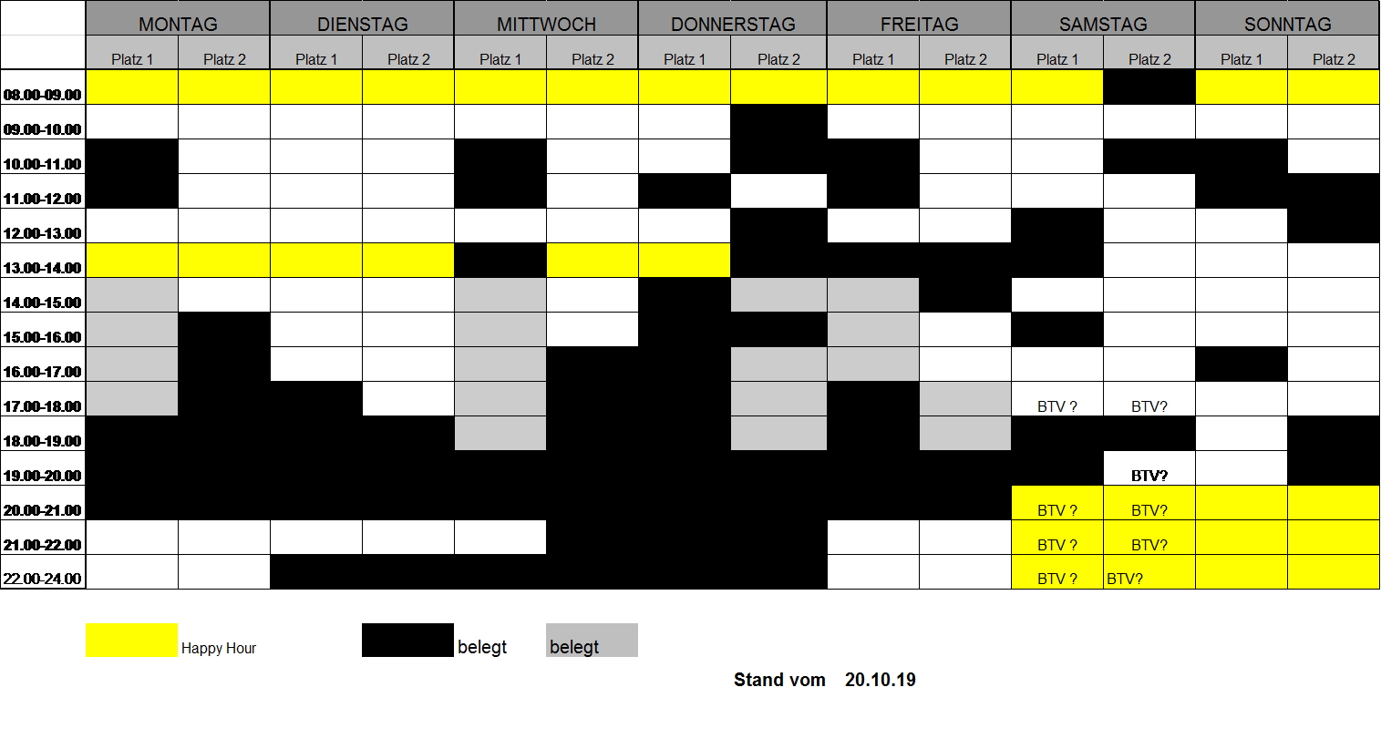 Hallenplan